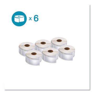 DYMO® Lw Multipurpose Labels, 1" X 2.13", White, 500-roll, 12 Rolls-pack freeshipping - TVN Wholesale